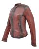 WOMAN LEATHER JACKET CODE: 01-W-SB-19-119 (RED-FIRE)